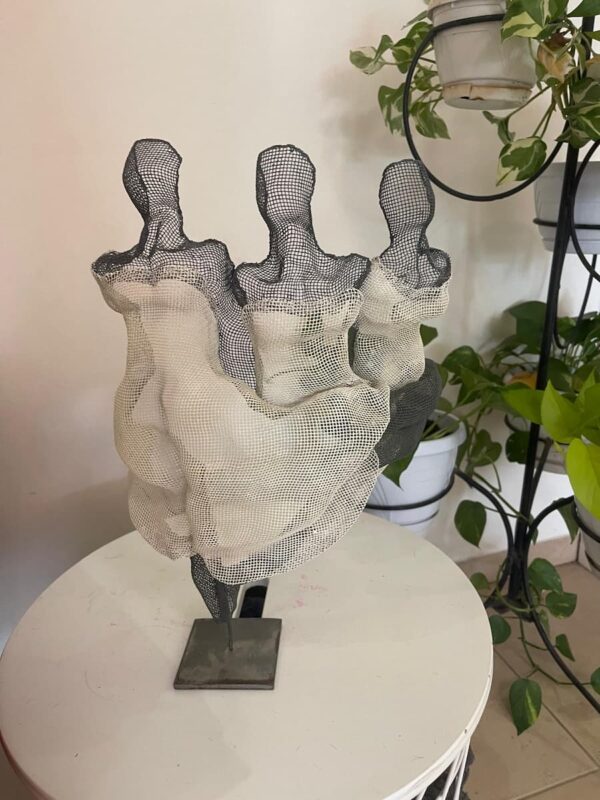 185-The three graces in white